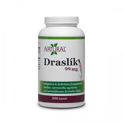 Draslík - Glukonát draselný - 99 mg - 350 kapsúl